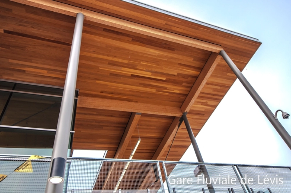 Cèdre ROUGE sélect fini sablé Exterol couleur Douglas