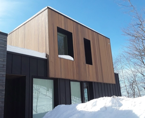 Cèdre ROUGE sélect fini sablé Exterol couleur inconnue