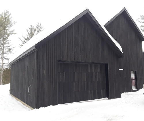 Épinette noueuse fini brut Exterol couleur Ébène