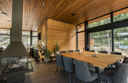 Cèdre ROUGE noueux fini sablé Primol Greenol couleur Douglas