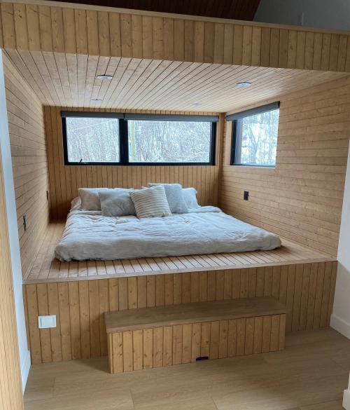 Épinette noueuse fini sablé couleur Bois Vaporisé