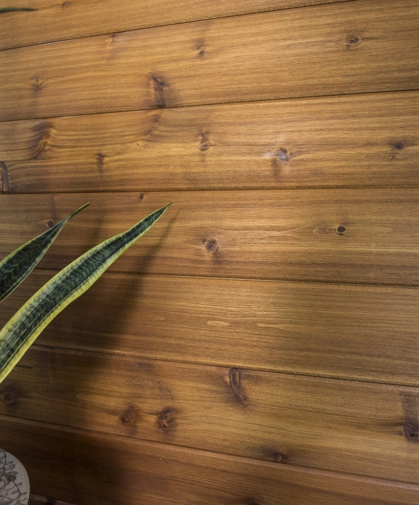 Cèdre ROUGE noueux fini sablé Primol Greenol couleur Douglas